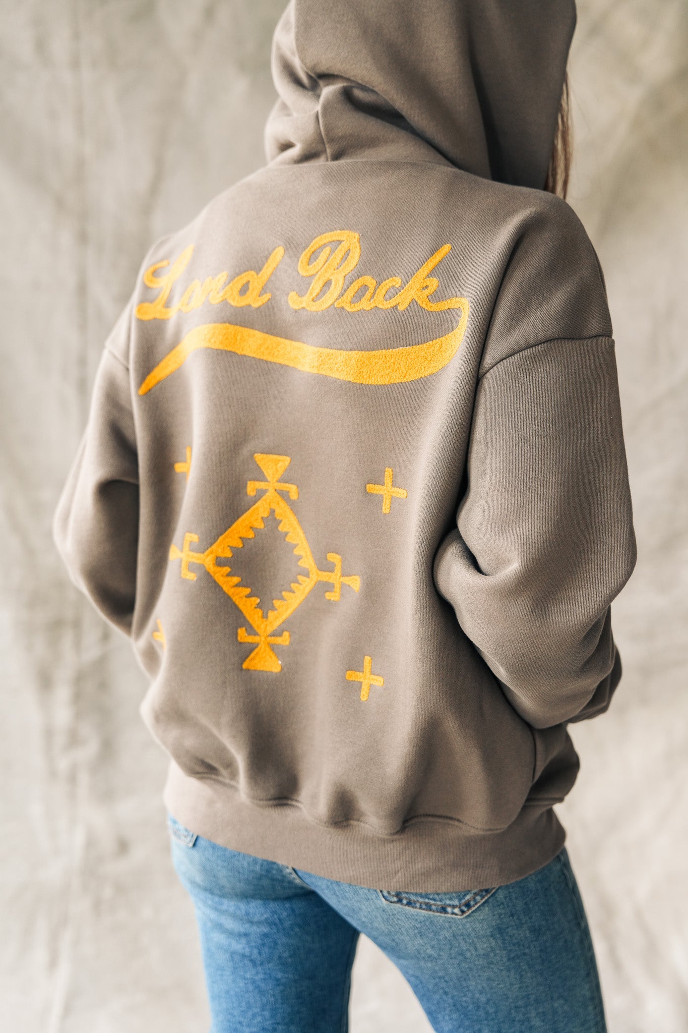 Land Back Hand Stitched Luxury Hoodie - SMALL