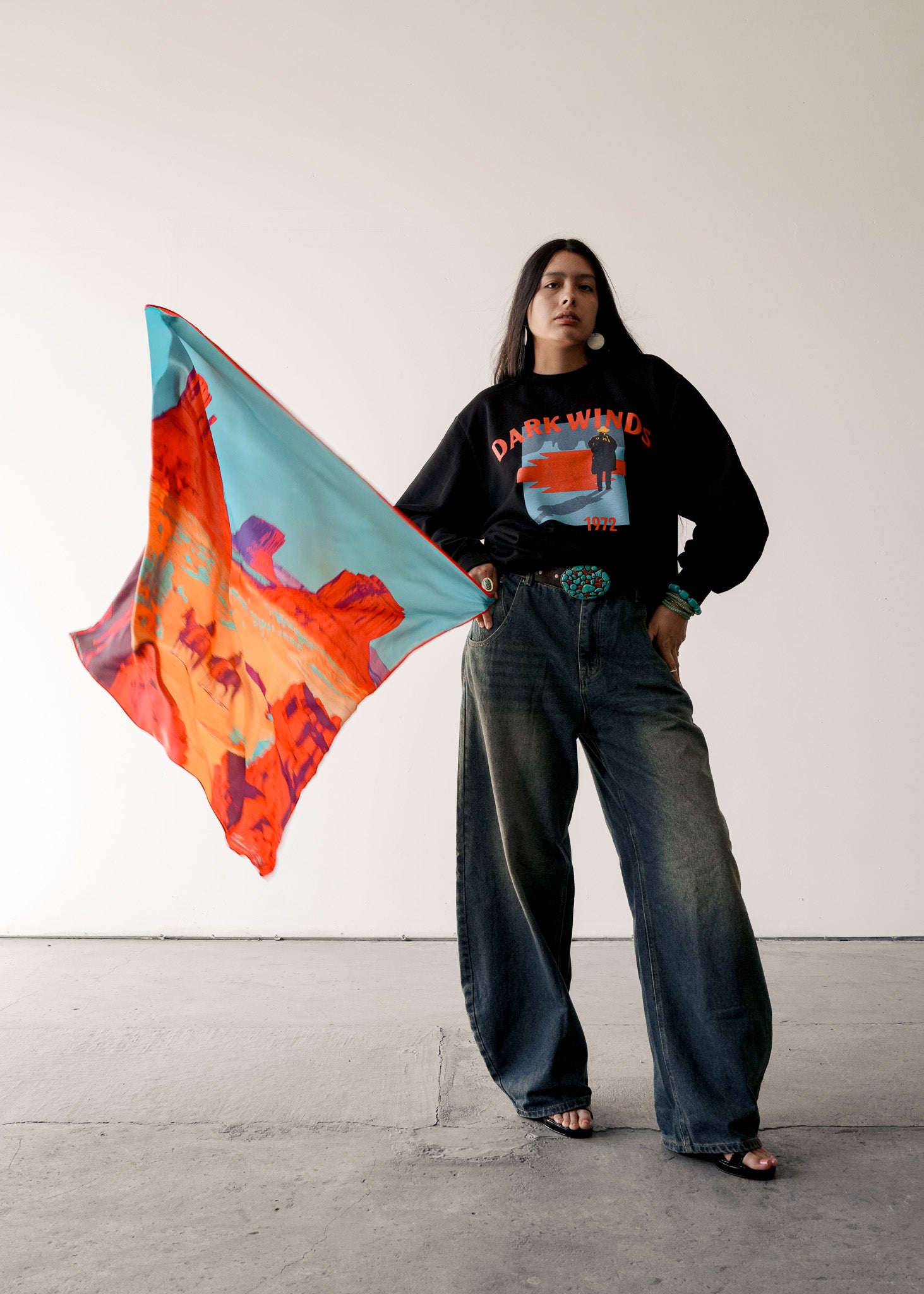Monument Valley Silk Scarf - DARKWINDS
