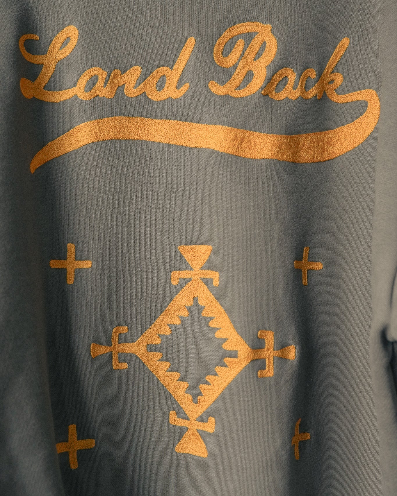 Land Back Hand Stitched Luxury Hoodie - SMALL
