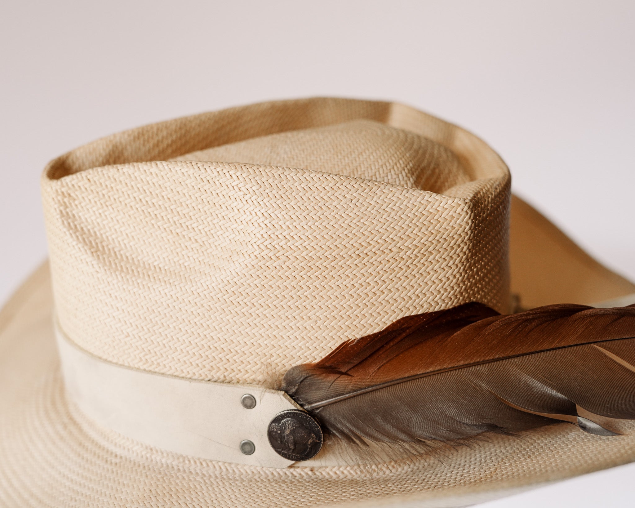Reclaimed Straw Hat 874