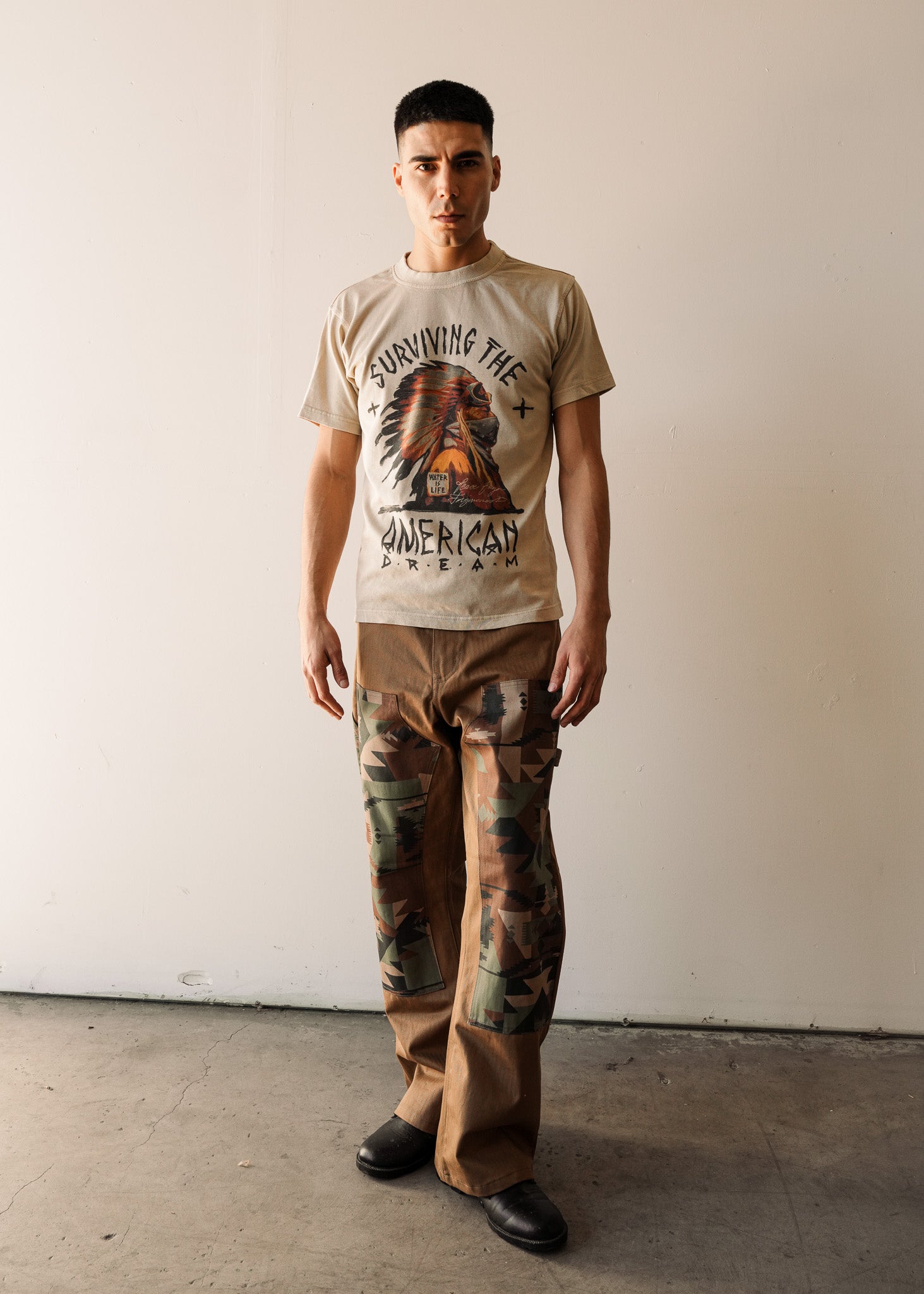 Two Toned Native Camo Carpenter's Pants