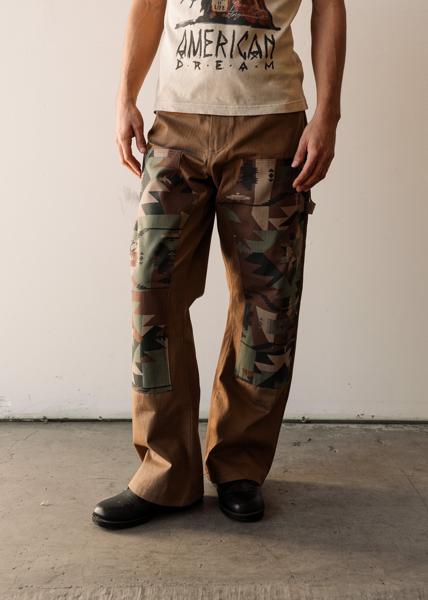Two Toned Native Camo Carpenter's Pants