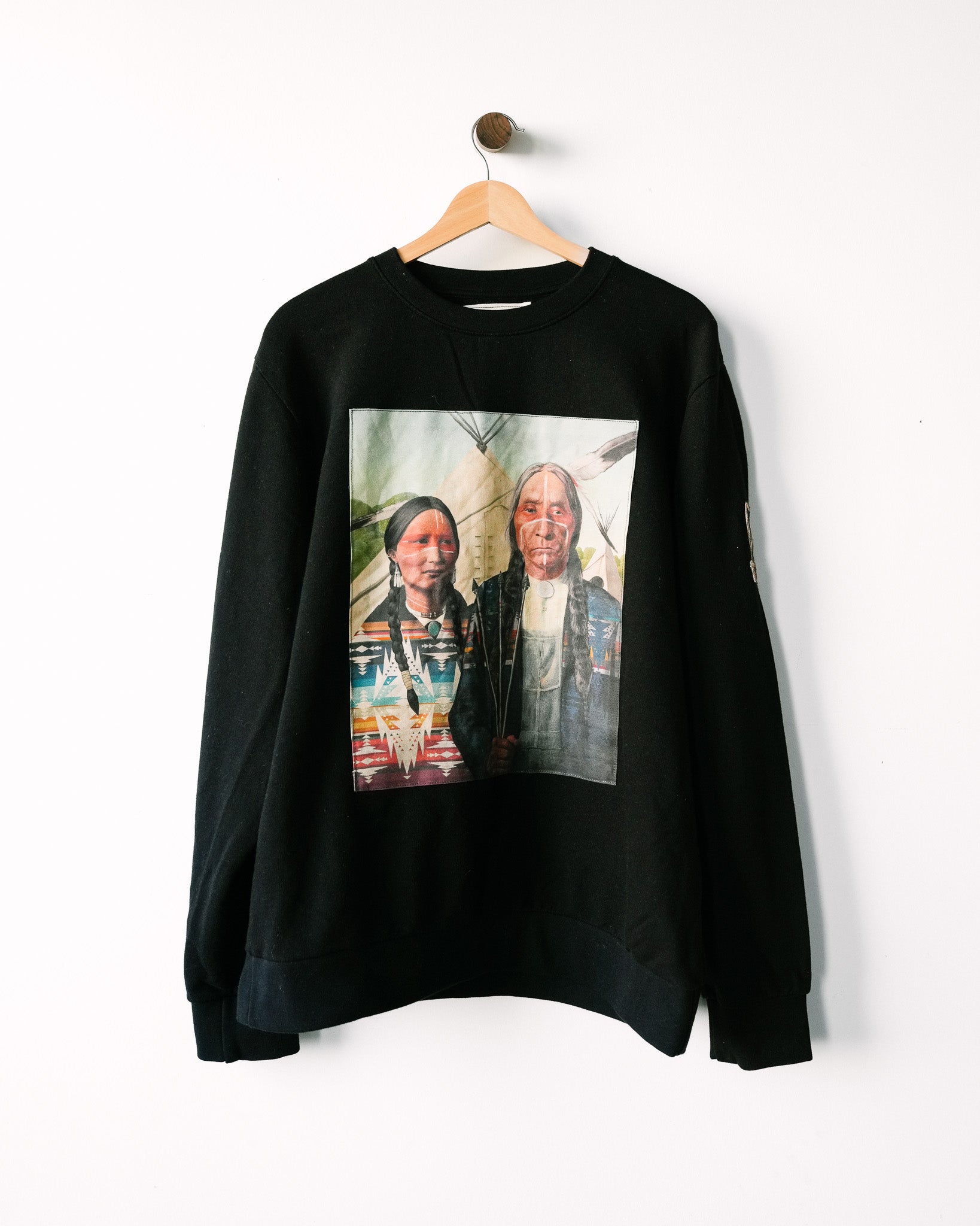 NATIVE AMERICAN GOTHIC FINE ART SWEATER
