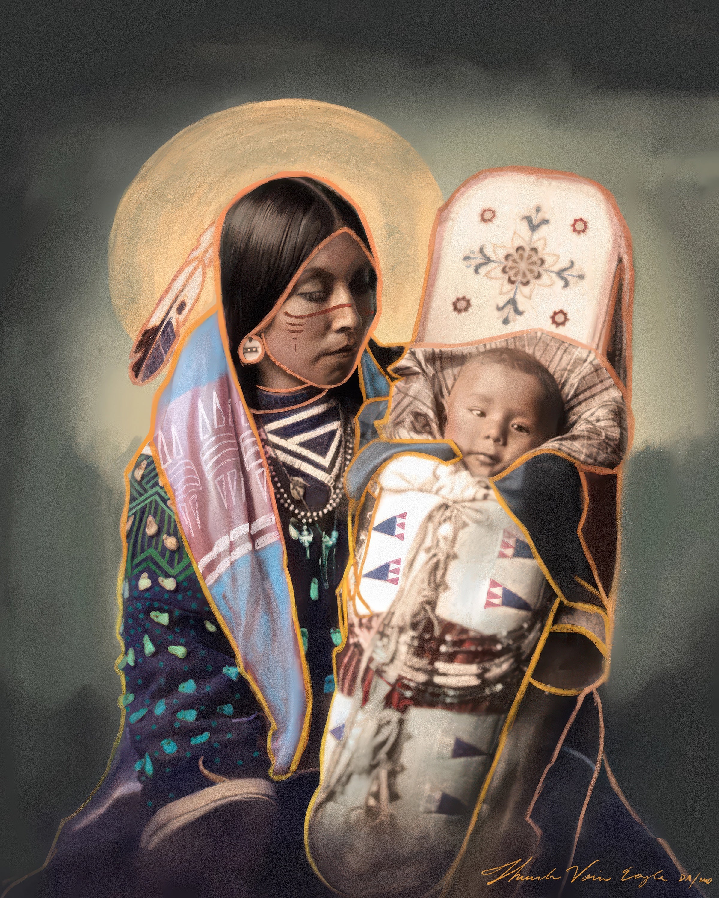 “Mother & Child” — 8x10 Downloadable Art Print (Digitally Signed)