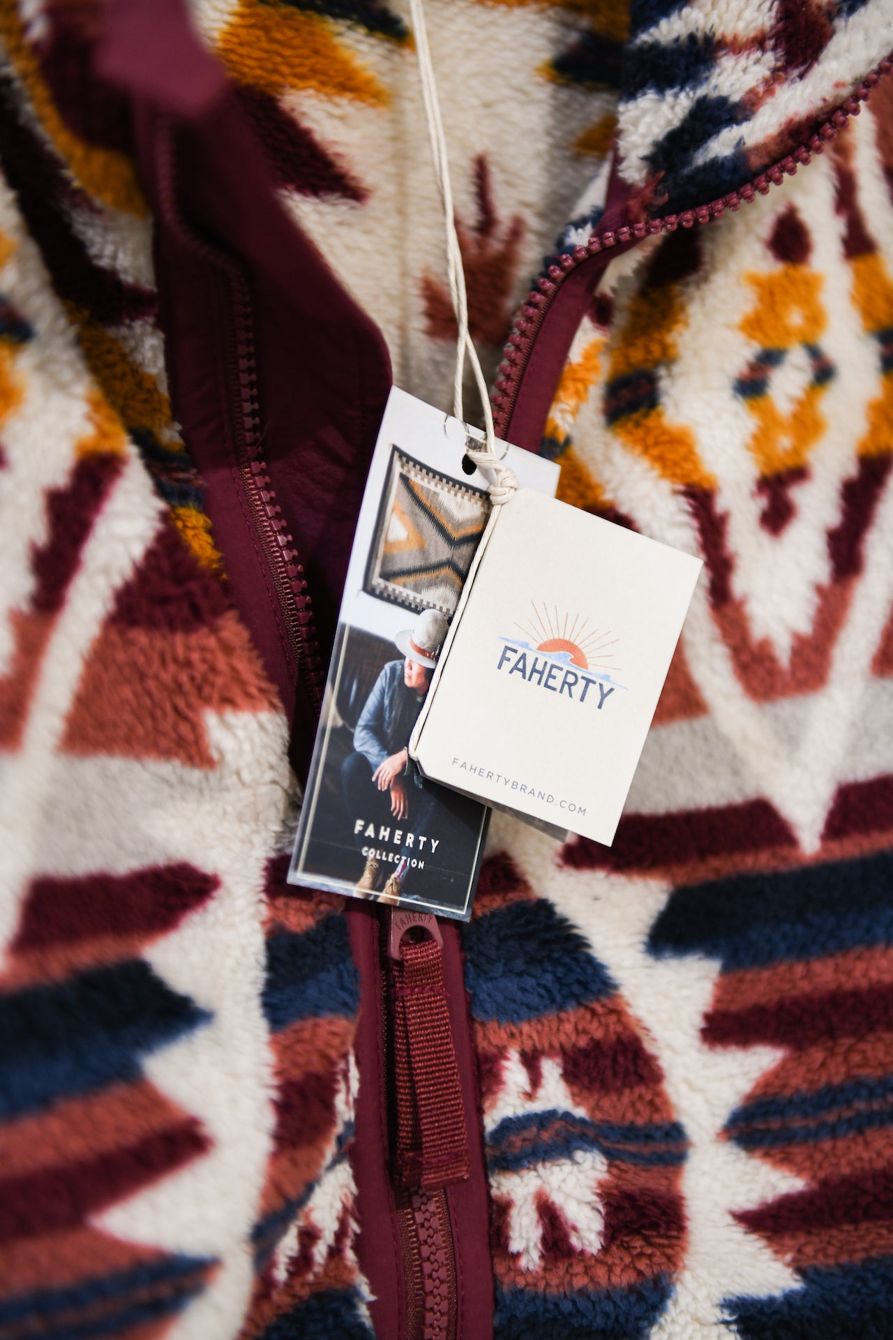 TVE x Faherty Brand Snowy Ridge High Pile Fleece Jacket - Women's