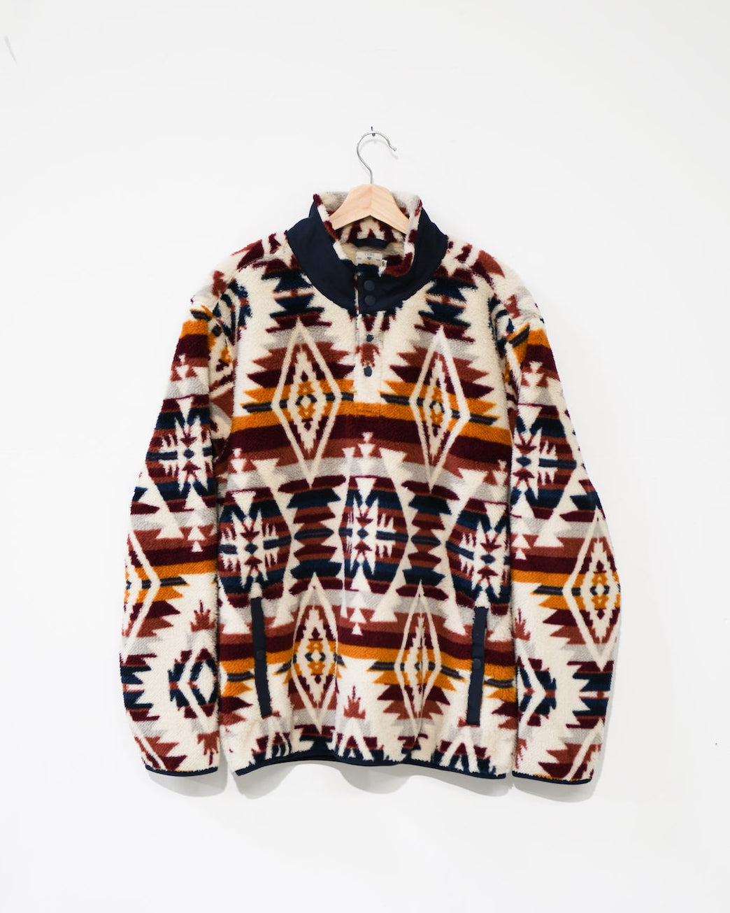 TVE x Faherty Brand Snowy Ridge High Pile Fleece Popover - Men's - MISPRINT