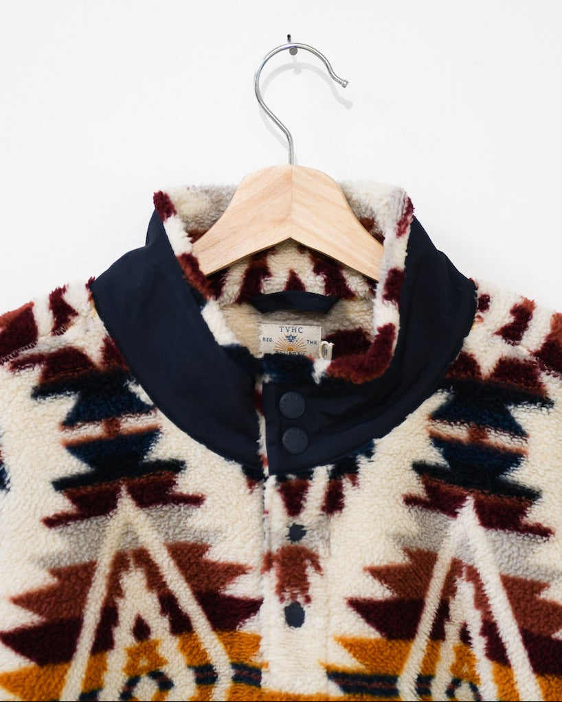 TVE x Faherty Brand Snowy Ridge High Pile Fleece Popover - Men's - MISPRINT