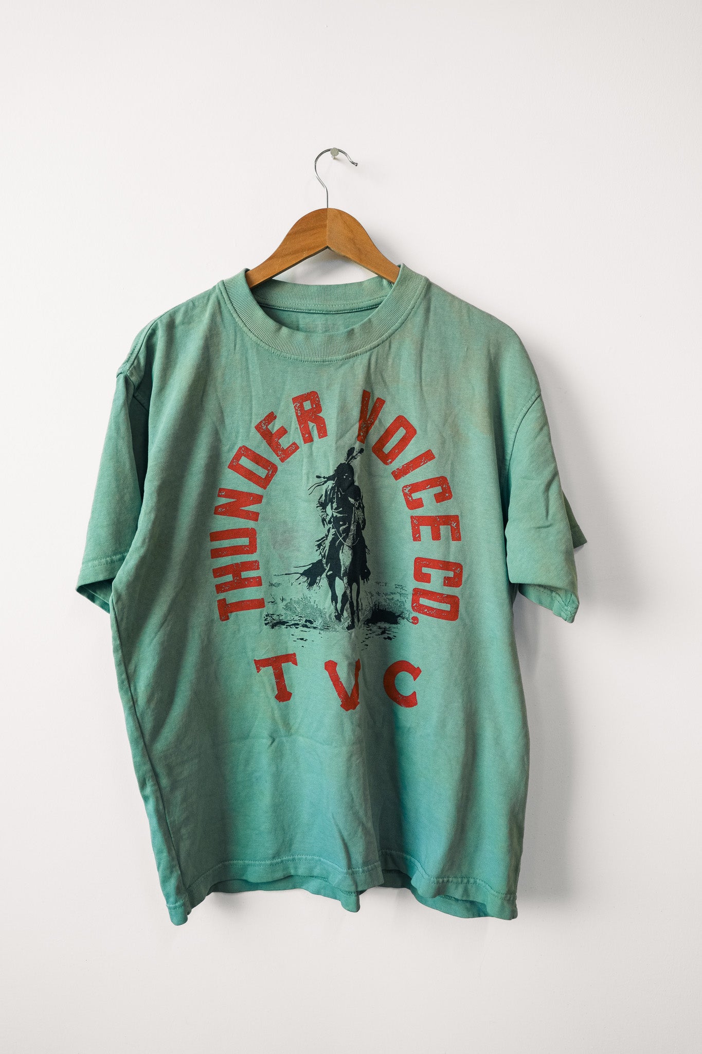 Teal Storm Rider T-Shirt - Hand Dyed