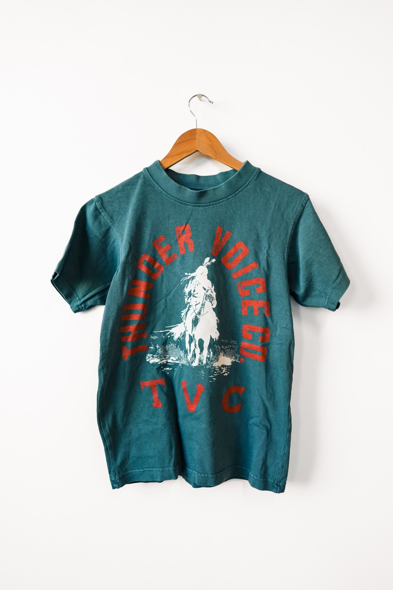 Indigo Green Storm Rider T-Shirt - Hand Dyed