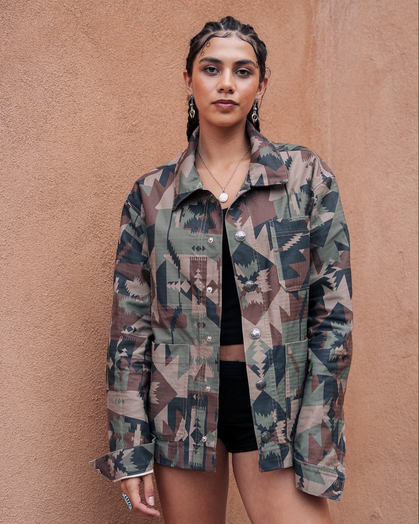 PRESALE Native American Camo Worker Jacket 01