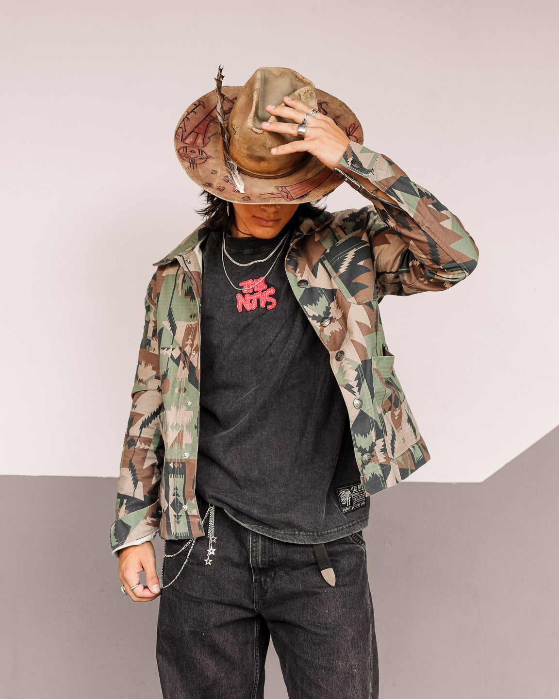 PRESALE Native American Camo Worker Jacket 01