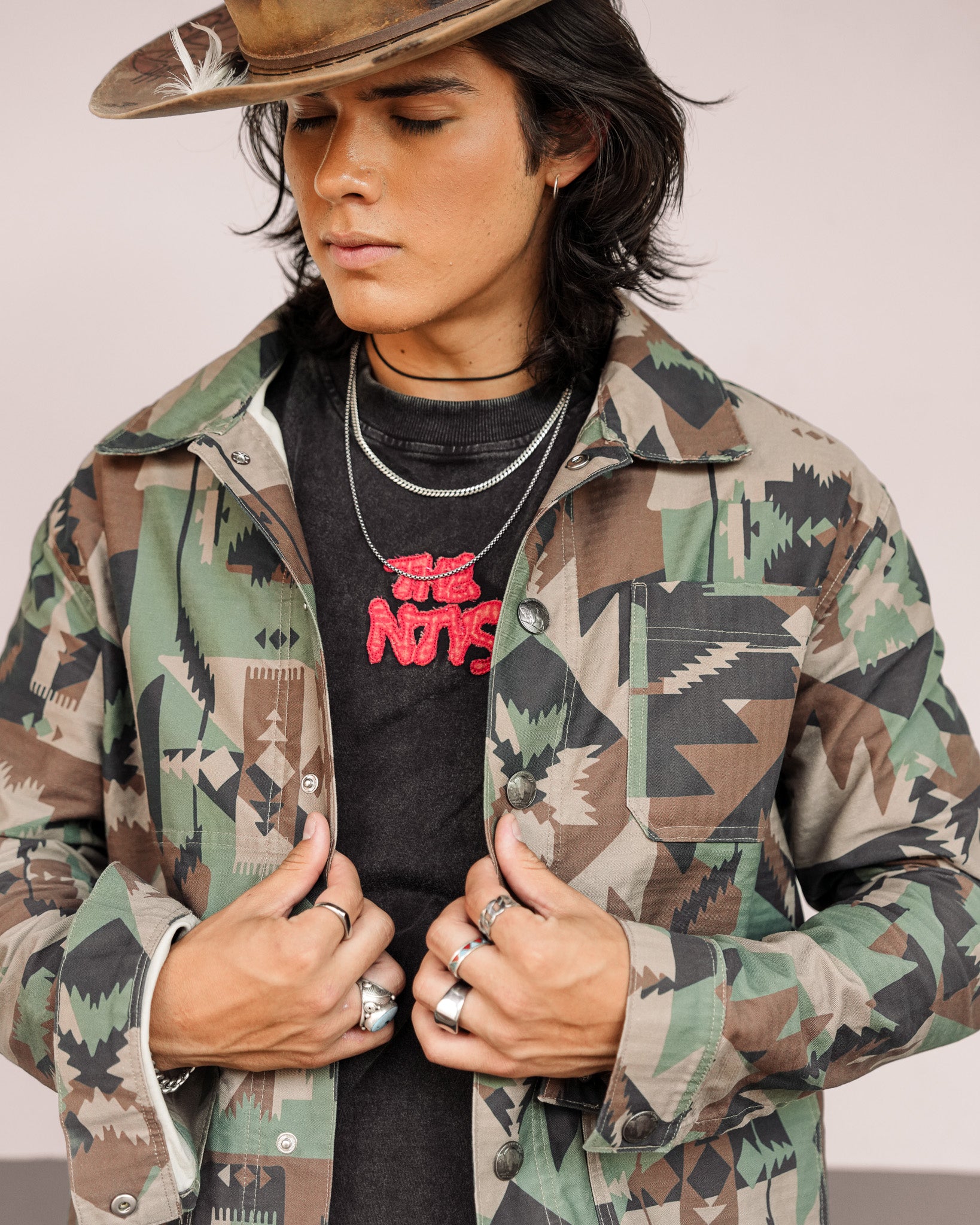 PRESALE Native American Camo Worker Jacket 01