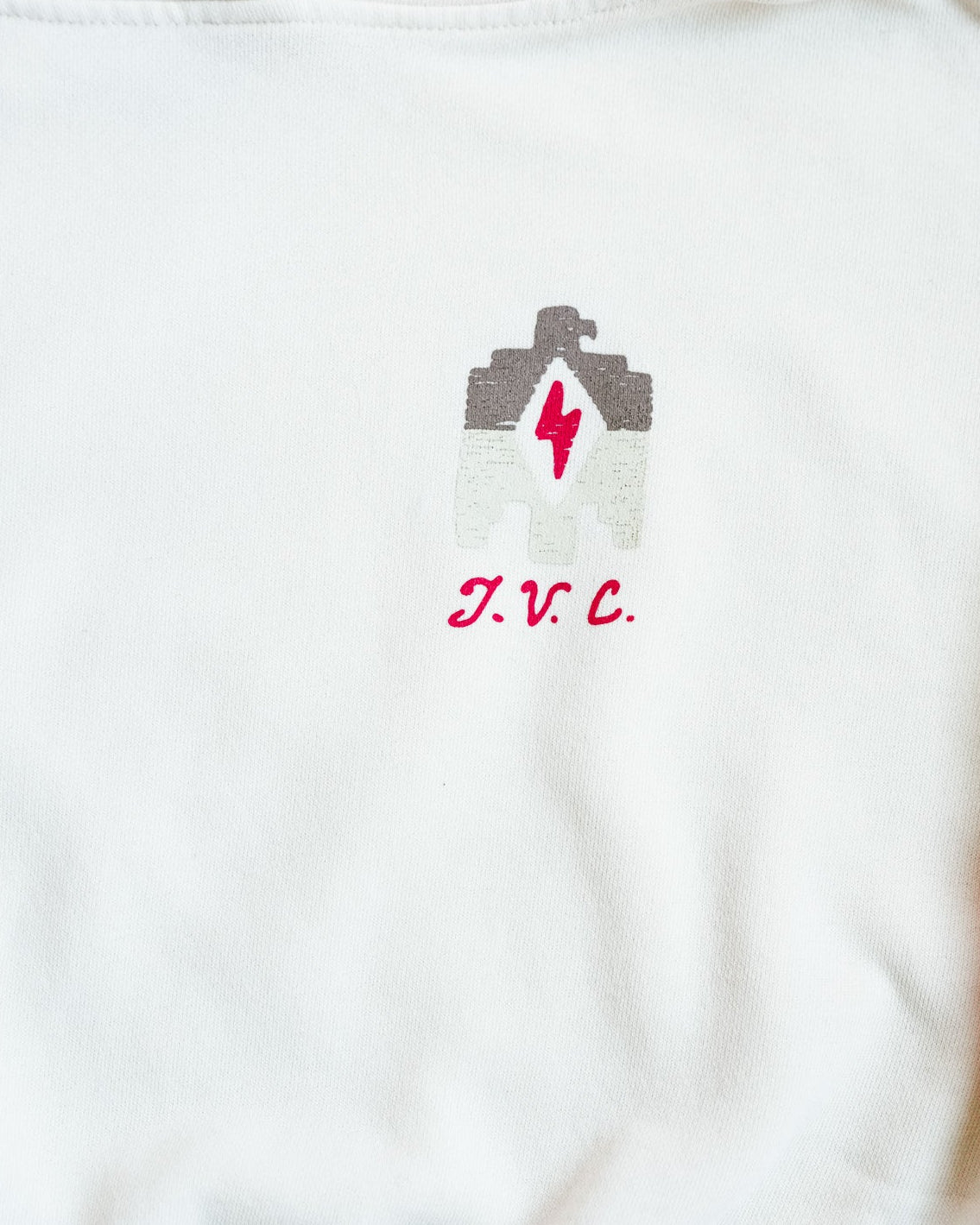 Two Arrows Cream Cropped Hoodie