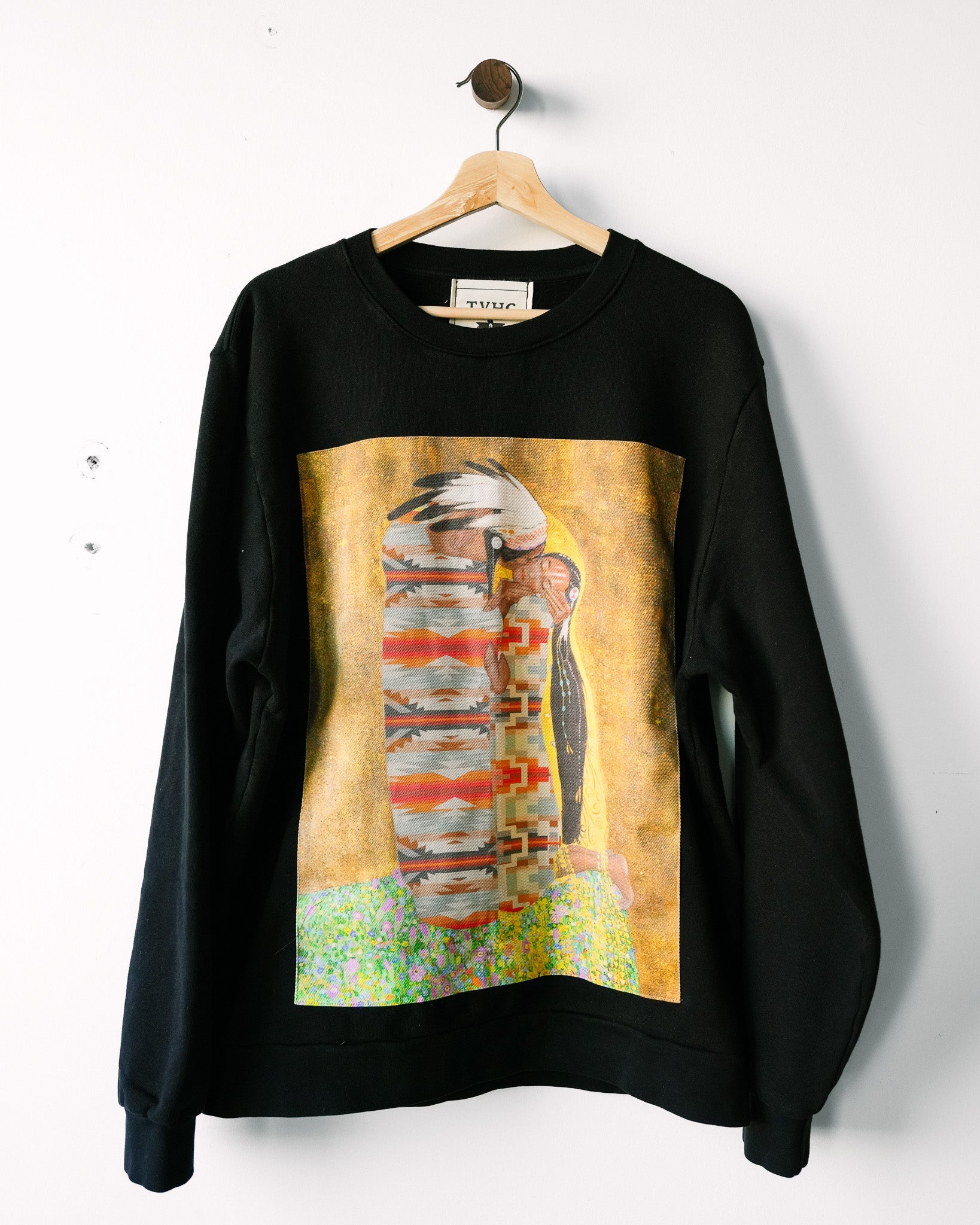 Kiss From Above Black Sweater