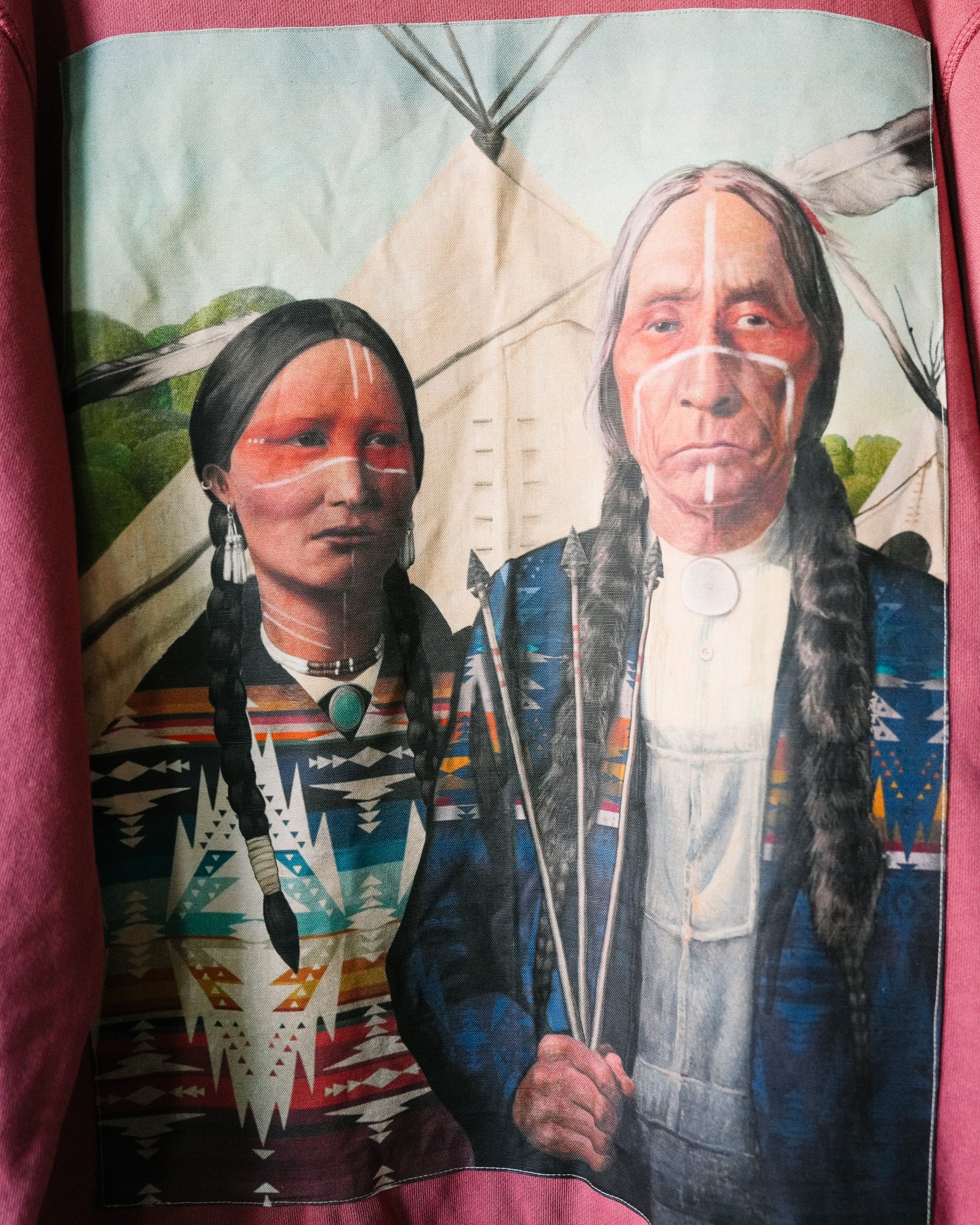 Native American Gothic Rose Sweater