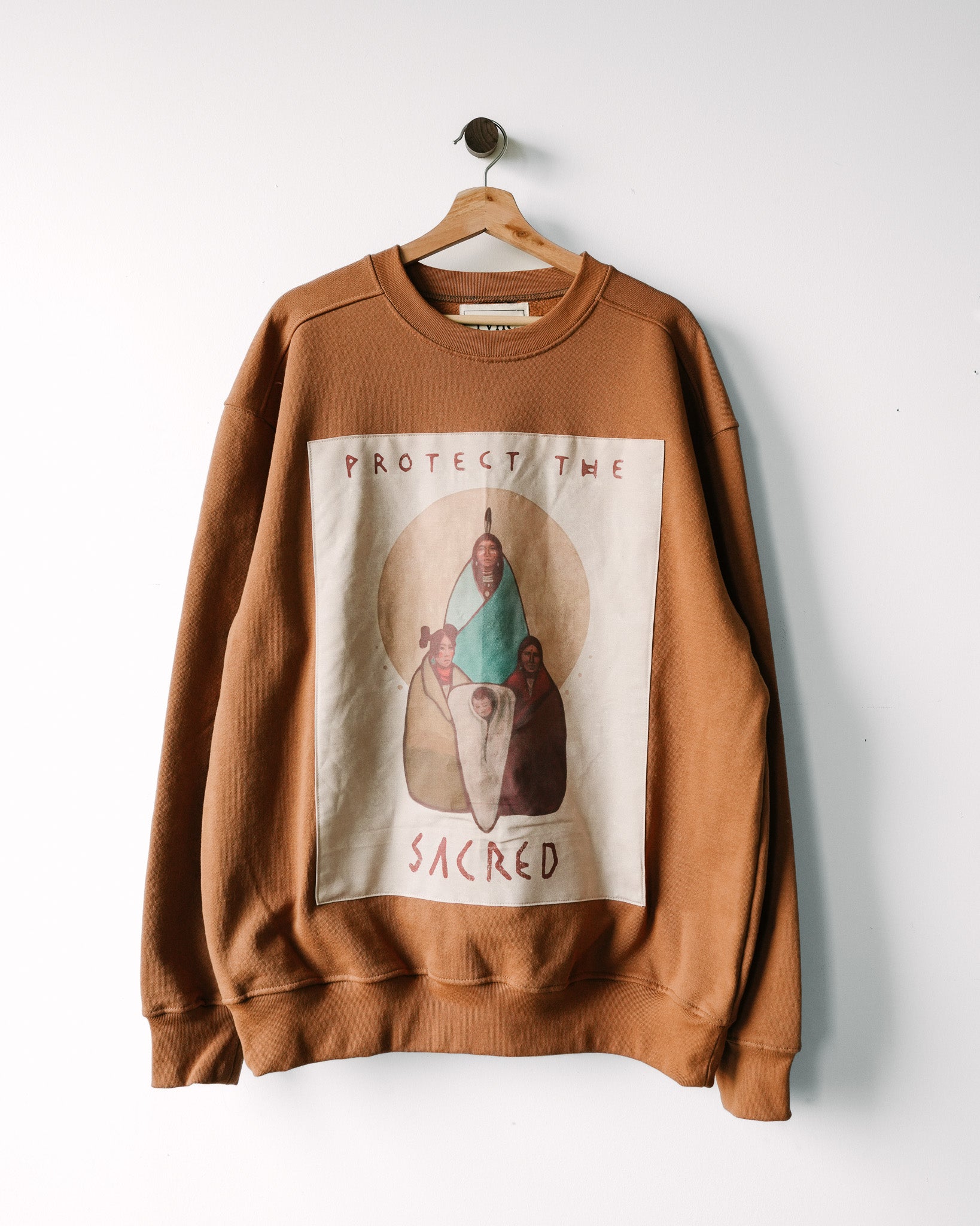 "Protect the Sacred" Sandstone Sweater