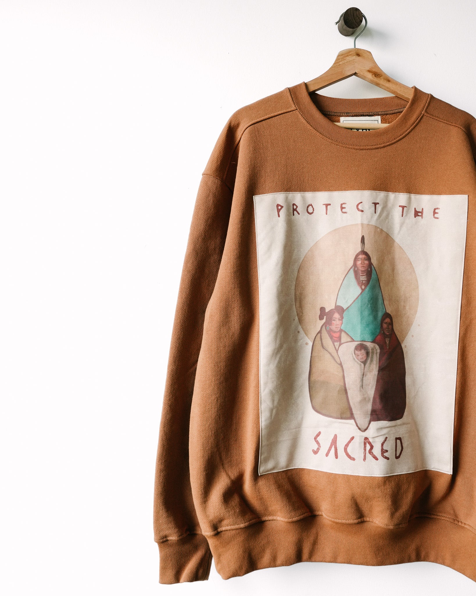 "Protect the Sacred" Sandstone Sweater