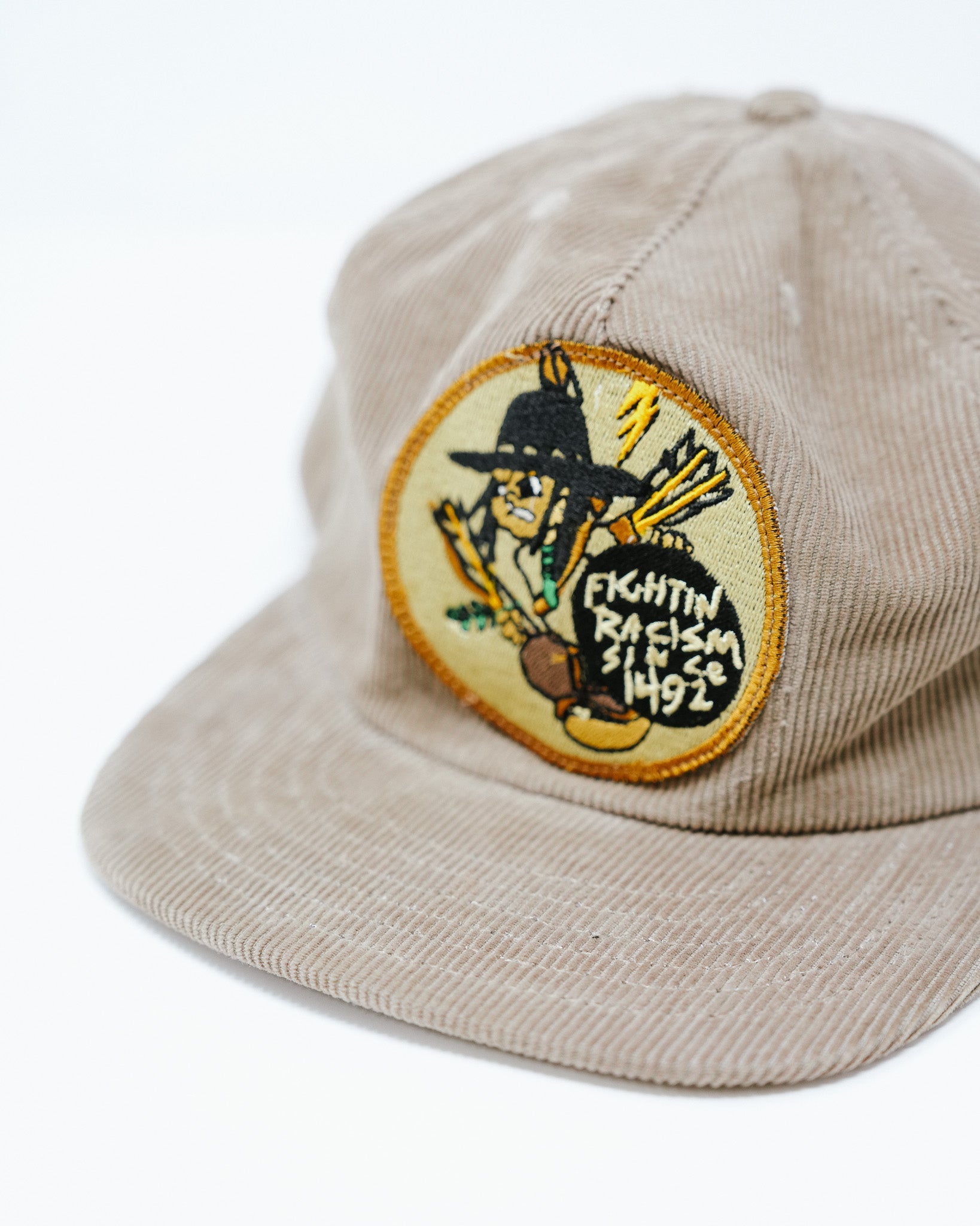 "Fightin' Racists Since 1492" Corduroy Snapback