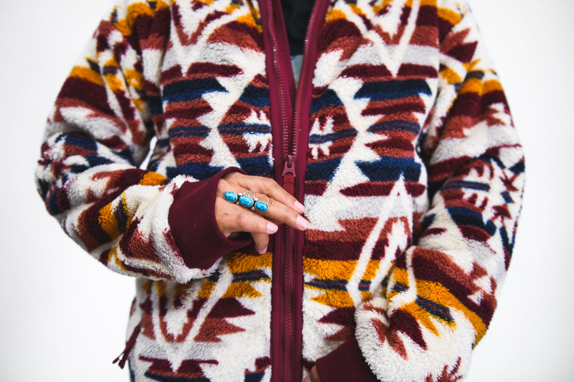 TVE x Faherty Brand Snowy Ridge High Pile Fleece Jacket - Women's